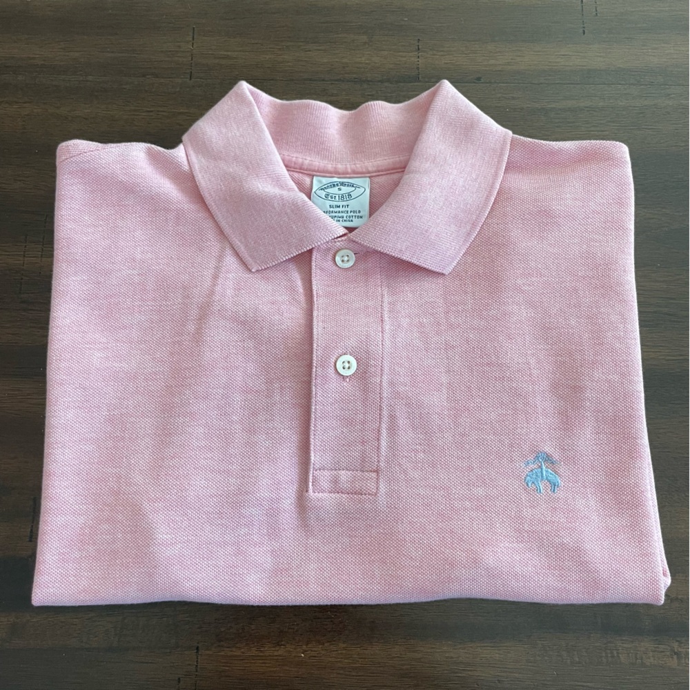 Brooks Brothers Pink Polo